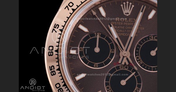 2025 Daytona 126505 QF 1:1 Best Edition Chocolate Dial on RG Bracelet QF4131 V6 (Gain Weight)