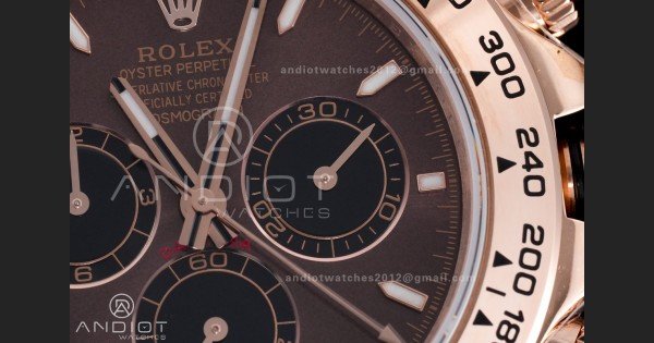 2025 Daytona 126505 QF 1:1 Best Edition Chocolate Dial on RG Bracelet QF4131 V6 (Gain Weight)