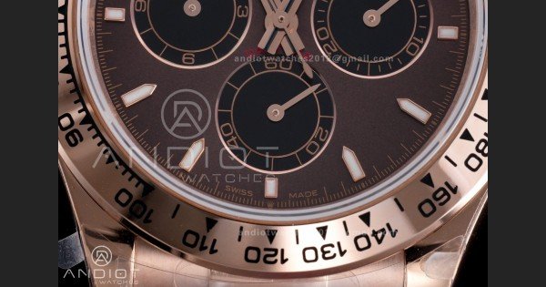 2025 Daytona 126505 QF 1:1 Best Edition Chocolate Dial on RG Bracelet QF4131 V6 (Gain Weight)