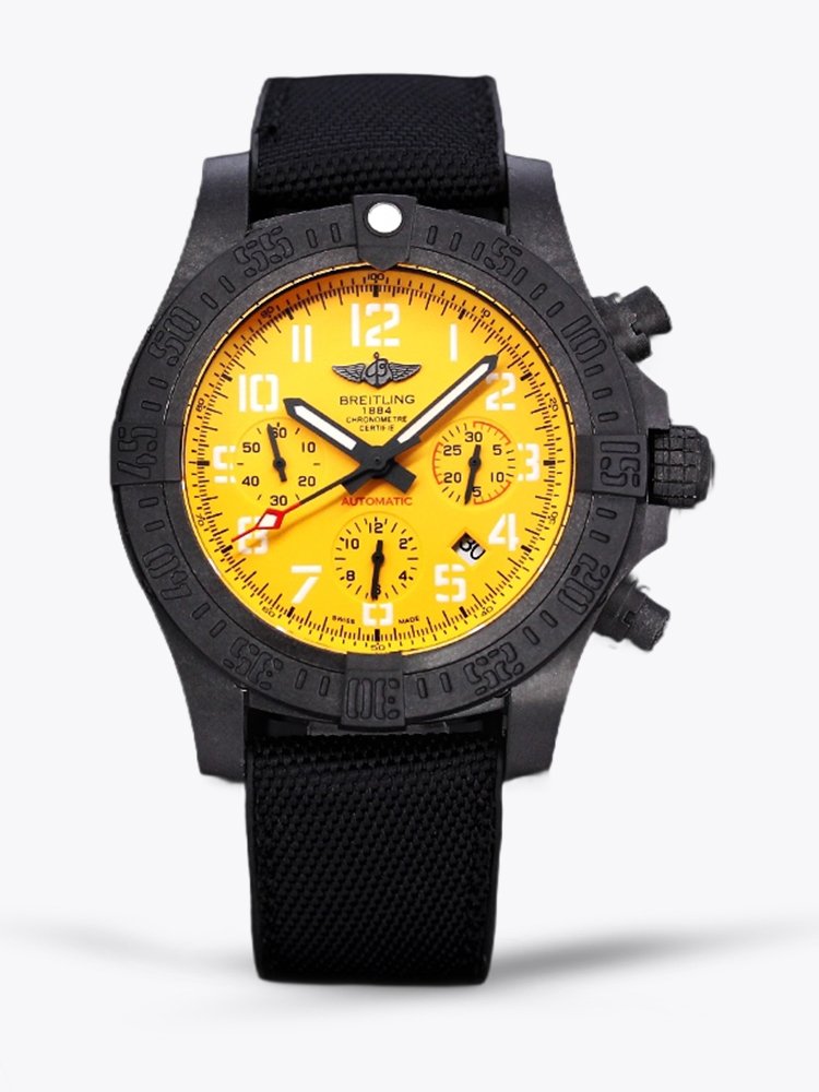 AAA Breitling Avenger Hurricane XB0170E41I1W1 Replica 50mm Watch For Men – Bold Cobra Yellow Dial, Swiss Movement