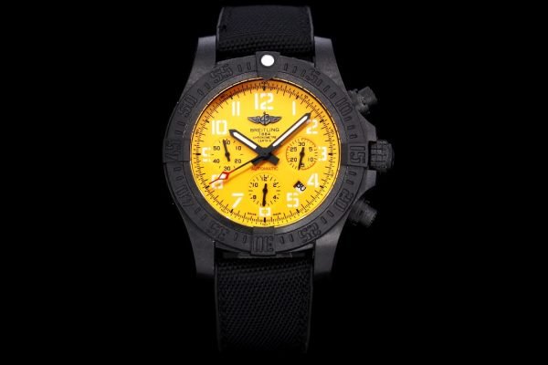 AAA Breitling Avenger Hurricane XB0170E41I1W1 Replica 50mm Watch For Men – Bold Cobra Yellow Dial, Swiss Movement