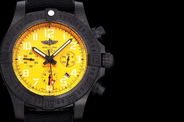 AAA Breitling Avenger Hurricane XB0170E41I1W1 Replica 50mm Watch For Men – Bold Cobra Yellow Dial, Swiss Movement