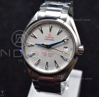 Aqua Terra 150M SS VSF 1:1 Best Edition White Dial On SS Bracelet A8500