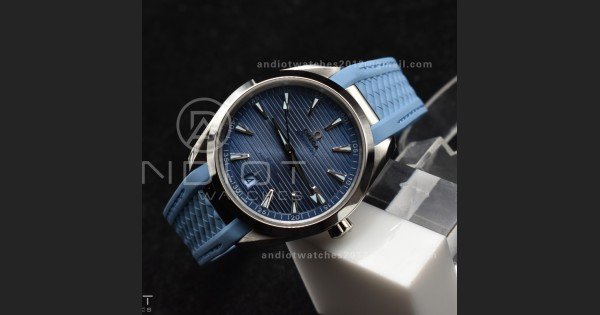 Aqua Terra 41mm VSF 1:1 Best Edition Summer Blue Dial on Blue Rubber Strap A8900 Super Clone