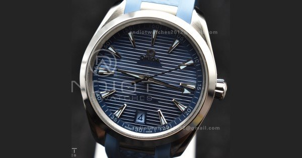 Aqua Terra 41mm VSF 1:1 Best Edition Summer Blue Dial on Blue Rubber Strap A8900 Super Clone