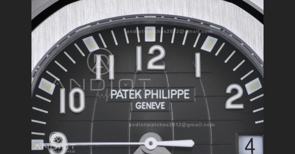 Aquanaut 5167 SS DDF 1:1 Best Edition Gray Dial on Black Rubber Strap DD330 Super Clone