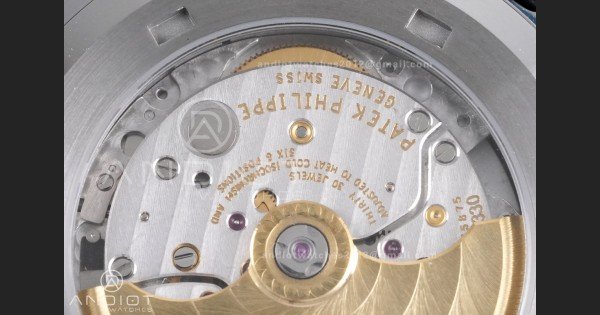 Aquanaut 5167 SS DDF 1:1 Best Edition Gray Dial on Black Rubber Strap DD330 Super Clone