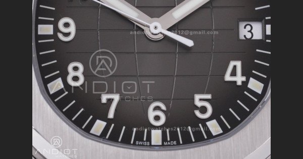 Aquanaut 5167 SS DDF 1:1 Best Edition Gray Dial on Orange Rubber Strap DD324 Super Clone