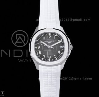 Aquanaut 5167 SS DDF 1:1 Best Edition Gray Dial on White Rubber Strap DD330 Super Clone