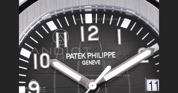 Aquanaut 5167A SS 3KF Best Edition Black Dial on Black Rubber Strap A330 Super Clone V3