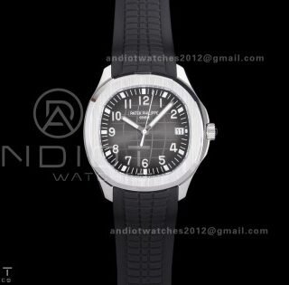Aquanaut 5167A SS 3KF Best Edition Black Dial on Black Rubber Strap A330 Super Clone V3