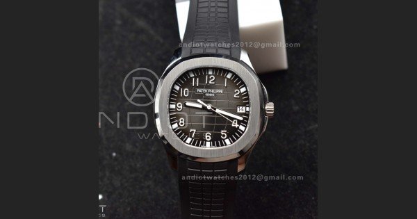 Aquanaut 5167A SS ZF 1:1 Best Edition Black Dial on Black Rubber Strap 324CS V3
