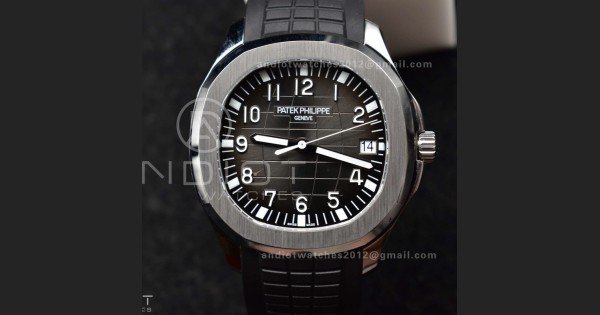 Aquanaut 5167A SS ZF 1:1 Best Edition Black Dial on Black Rubber Strap 324CS V3
