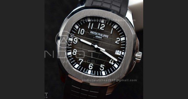 Aquanaut 5167A SS ZF 1:1 Best Edition Black Dial on Black Rubber Strap 324CS V3