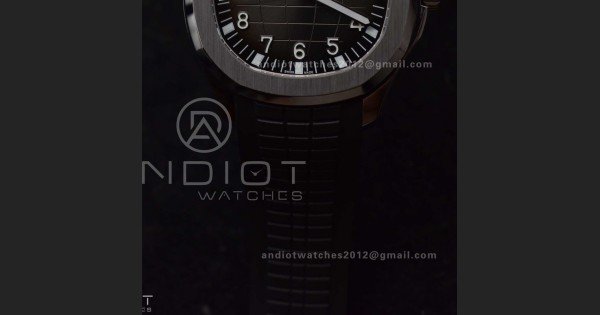 Aquanaut 5167A SS ZF 1:1 Best Edition Black Dial on Black Rubber Strap 324CS V3