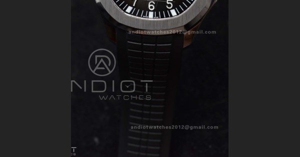 Aquanaut 5167A SS ZF 1:1 Best Edition Black Dial on Black Rubber Strap 324CS V3