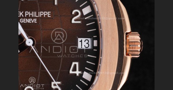 Aquanaut 5167R RG 3KF Best Edition Brown Dial on Brown Rubber Strap A330 Super Clone V3