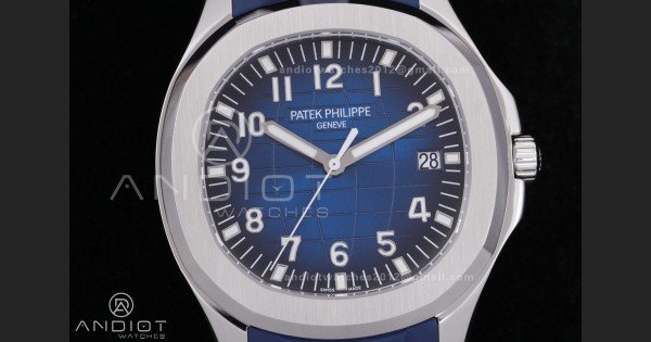 Aquanaut 5168 SS BBF 1:1 Best Edition Blue Dial on Blue Rubber Strap DD324 Super Clone