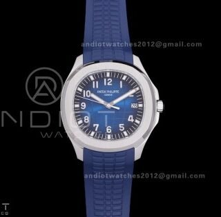 Aquanaut 5168 SS BBF 1:1 Best Edition Blue Dial on Blue Rubber Strap DD324 Super Clone
