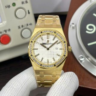 Audemars Piguet Knock Off Watches Royal Oak 67651OR Automatic Swiss Movement 34mm - Đồng Hồ Replica 1:1
