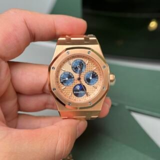 Audemars Piguet Replica Watch Royal Oak Perpetual Calendar 26574 Rose Gold 41mm - Đồng Hồ Replica 1:1