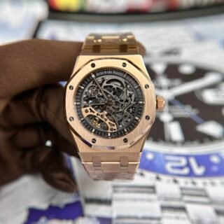 Audemars Piguet Royal Oak 15407 Rose Gold Replica 11 Watch APS 41mm - Đồng Hồ Replica 1:1
