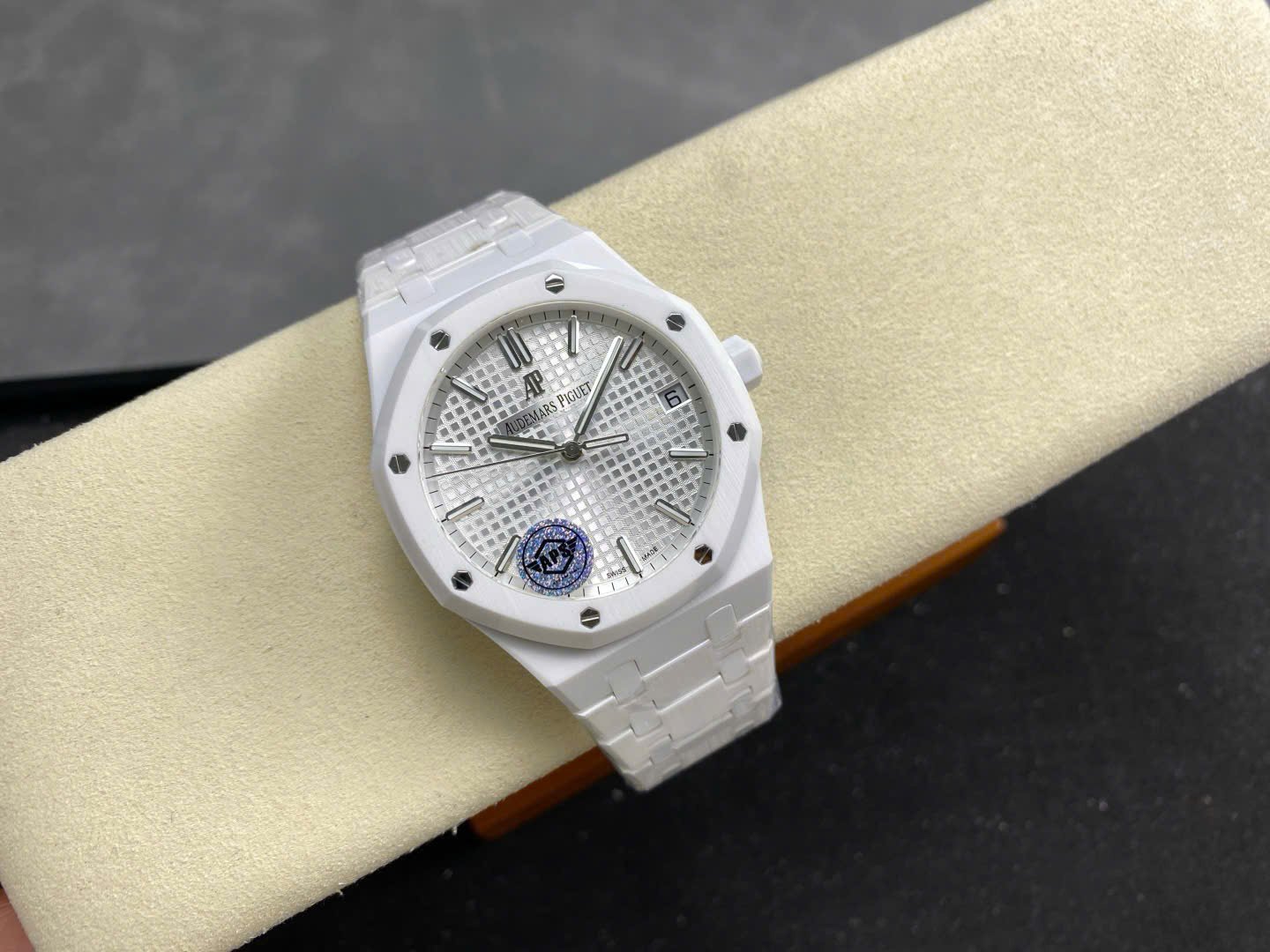 Audemars Piguet Royal Oak 15500 Best Copies Watch White Ceramic APS Factory 41mm - Đồng Hồ Replica 1:1