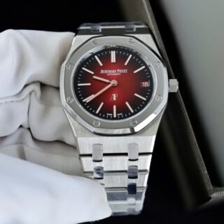 Audemars Piguet Royal Oak Extra-thin Jumbo 16202 Replica Watches Smoked Burgundy Dial ZF Factory 39mm - Đồng Hồ Replica 1:1