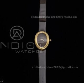 Baignoire Watch YG AF 1:1 Best Edition Brown Dial on Brown Strap RONDA Quartz