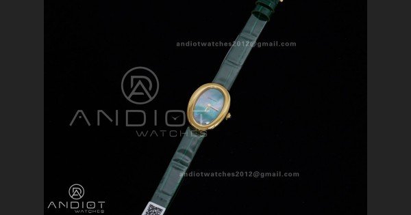 Baignoire Watch YG AF 1:1 Best Edition Green Mop Dial on Green Croco RONDA Quartz