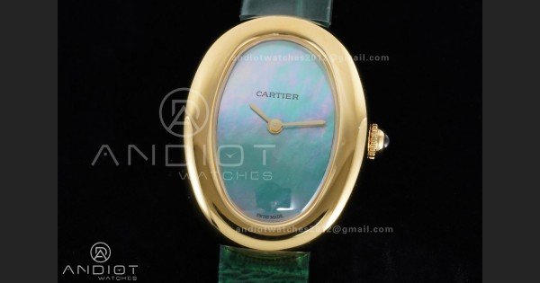 Baignoire Watch YG AF 1:1 Best Edition Green Mop Dial on Green Croco RONDA Quartz