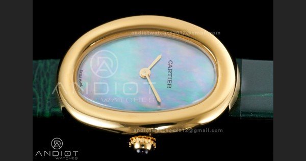 Baignoire Watch YG AF 1:1 Best Edition Green Mop Dial on Green Croco RONDA Quartz