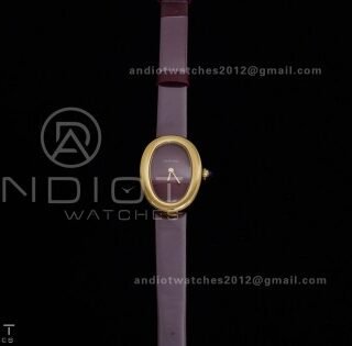 Baignoire Watch YG AF 1:1 Best Edition Red Dial on Red Strap RONDA Quartz