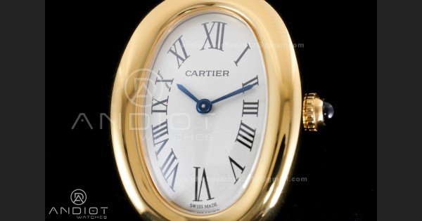 Baignoire Watch YG AF 1:1 Best Edition White Dial on Black Strap RONDA Quartz