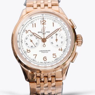 Best Replica Breitling Premier B01 Chronograph – Swiss Movement, Elegant Design, Gold-Tone Stainless Steel, 40mm Case