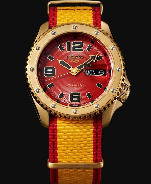 Best Seiko 5 Sports STREET FIGHTER V Limited Edition ZANGIEF model SRPF24K1 Replica Watch
