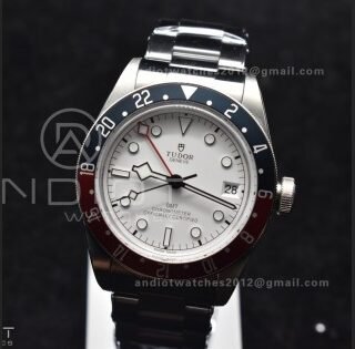 Black Bay GMT Pepsi Blue/Red Bezel ZF 1:1 Best Edition White Dial on SS Bracelet A2836