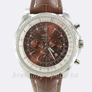 Breitling Bentley Motors 46mm BentleyBR009 Men's Silver-tone Brown Dial