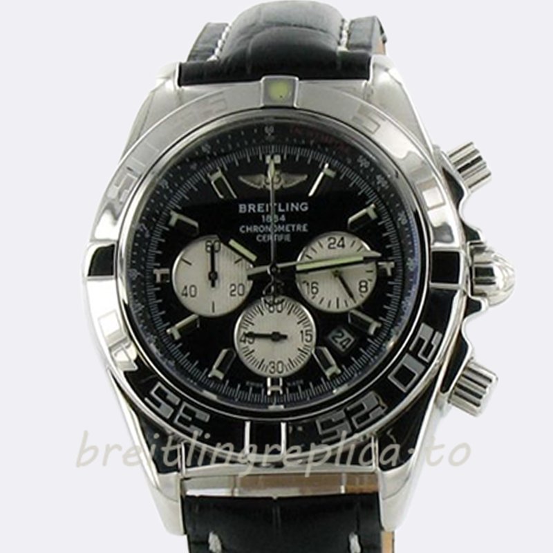 Breitling Chronomat 44 Men's 43mm B01-BL167 Stainless Steel Black Dial