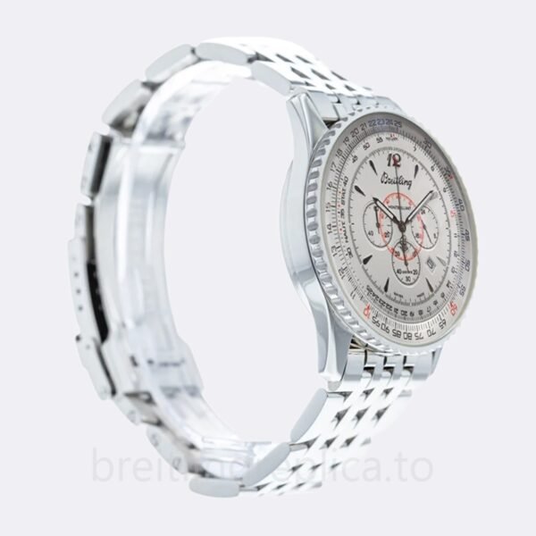 Breitling Montbrillant 46mm Men's A41330 Silver-tone