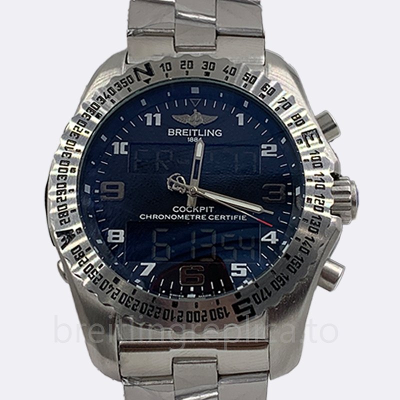 Breitling Professional Men's 46mm EB5010221B1E1 Silver-tone Quartz