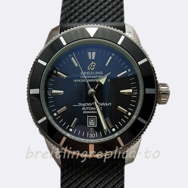 Breitling Superocean 46mm AB2010121B1S1 Men's Black Dial Silver-tone