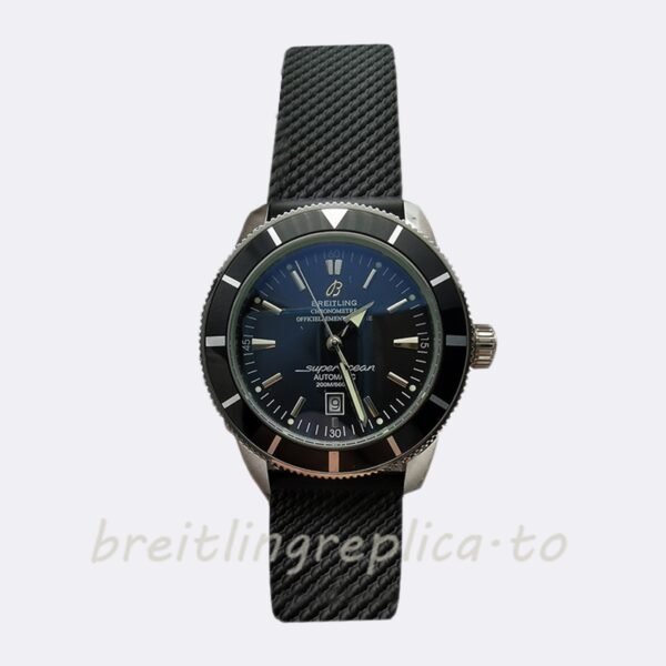 Breitling Superocean 46mm AB2010121B1S1 Men's Black Dial Silver-tone