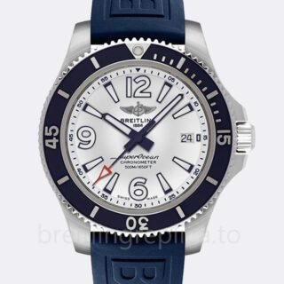 Breitling Superocean 46mm Men's A17366D81A1S1 Silver-tone