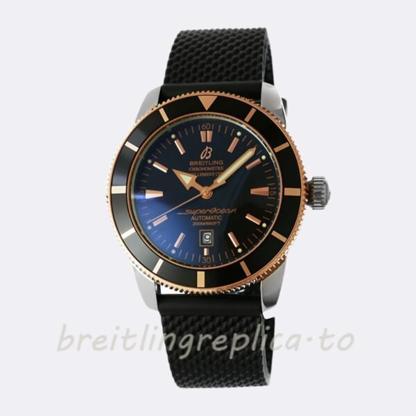 Breitling Superocean 46mm Men's UB201012 Silver-tone Black Dial