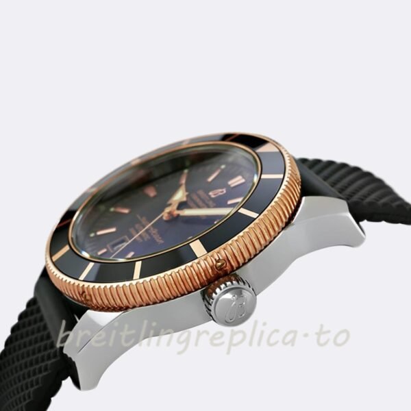 Breitling Superocean 46mm Men's UB201012 Silver-tone Black Dial