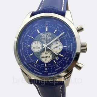 Breitling Transocean AB0510U4-001 46mm Men's Silver-tone