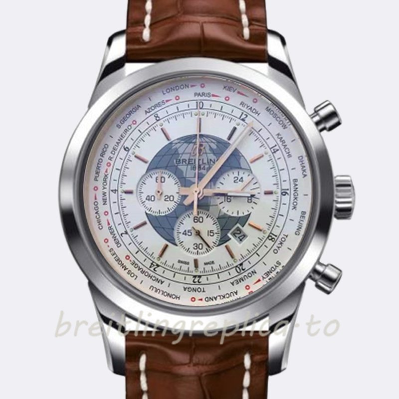 Breitling Transocean Chronograph AB0510U0A732444XA20D.1 46mm Men's Stainless Steel