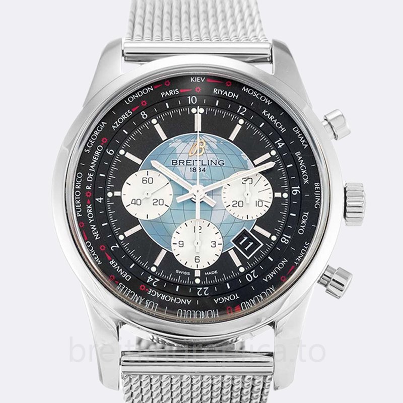 Breitling Transocean Chronograph Men's AB0510U4.BB62 45mm Watch Bracelet