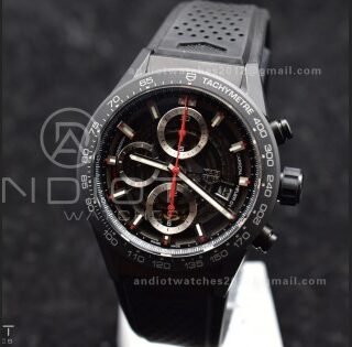 Carrera Cal. HEUER 01 45mm Full Blk Ceramic XF A1887